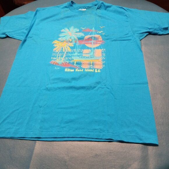 Vintage 1992 MBS Love Unlimited Hilton Head Islnd SC graphic Single stitched - Picture 2 of 9